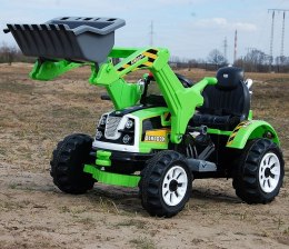 Traktor Na Akumulator Z Łyżką Kingdom Zielony JS328a