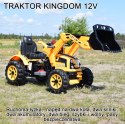 Traktor Na Akumulator Z Łyżką Kingdom Żółty JS328a