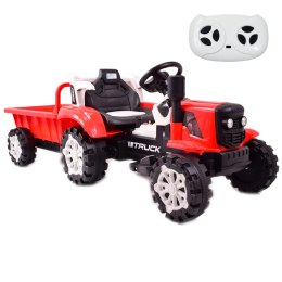 Traktor Na Akumulator Z Przyczepą HSD6601-RC Czerwony