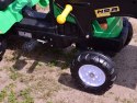 Traktor Na Pedały Z Przyczepą, Łyżką I Koparką Zielony/ Tr3009