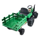 Traktor Na Akumulator Agriculture Z Przyczepą Zielony 2x200 JC000b