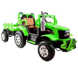 Traktor Na Akumulator Large Z Przyczepą Zielony SH6688