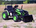 Traktor Na Akumulator Z Łyżką - Ładowarką Zielony HL389