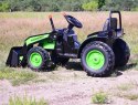 Traktor Na Akumulator Z Łyżką - Ładowarką Zielony HL389