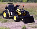 Traktor Na Akumulator Z Łyżką - Ładowarką Żółty HL389
