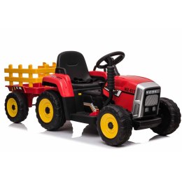 Traktor Na Akumulator Blow Czerwony - Z Przyczepą XMX611