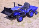 Traktor Na Akumulator Z Przyczepą - JCX Niebieski S-617