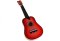 Gitara Drewniana Klasyczna z Kostką Różowa 60 cm