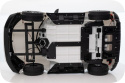 Autko Na Akumulator Audi E-Tron GT Biały 4x4 - Podwozie