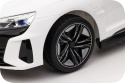 Autko Na Akumulator Audi E-Tron GT Biały 4x4 - Miękkie koła Eva
