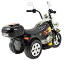 Pierwszy Motor Chopper Na Akumulator Z Kuferkiem Czarny /ll777-1