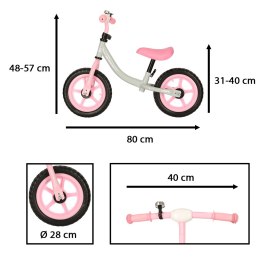 Rowerek biegowy Trike Fix Balance szary-różowy