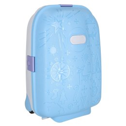 Walizka podróżna dla dzieci na kółkach bagaż podręczny niebieski